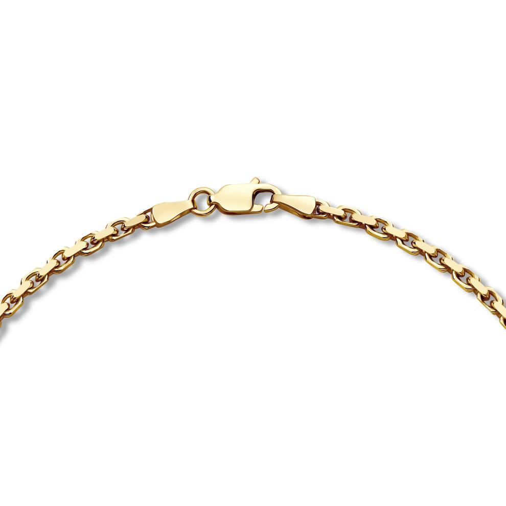 Men&rsquo;s Solid Link Chain in 14K Yellow Gold, 2.3MM, 22&rdquo; – Image 2 of 5