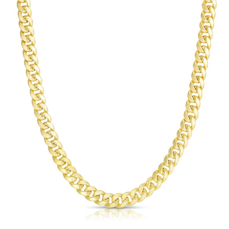 Men&#39;s Miami Cuban Link Chain in 14K Yellow Gold, 6.1MM, 24&quot; – Image 1 of 3