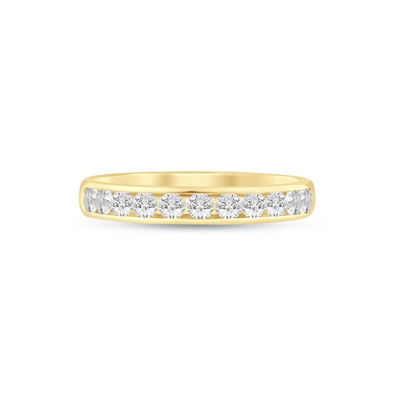 Diamond Channel Band in 14K Yellow Gold &#40;1/2ct. tw.&#41; – Image 1 of 3
