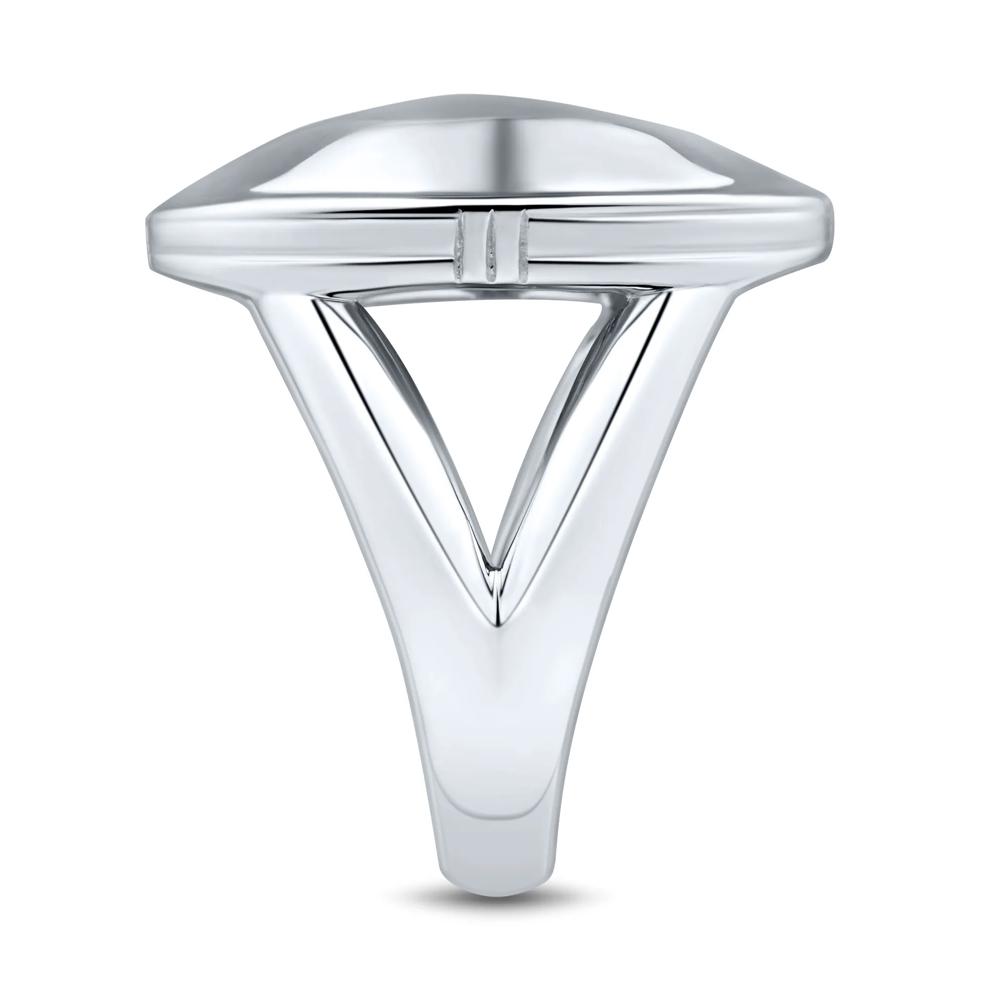 Hammered Oval Ring in Sterling Silver – Image 3 of 3