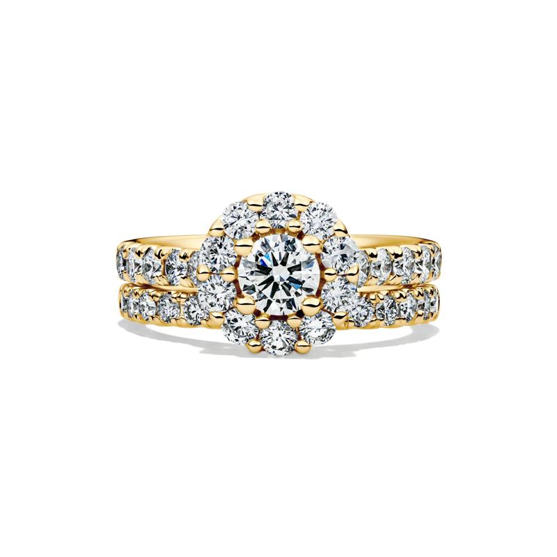 Diamond Bridal Set in 14K Yellow Gold (2 ct. tw.) – Image 1 of 7