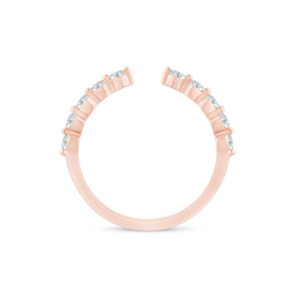 Lab Grown Diamond Open Anniversary Band in 14K Rose Gold (1/3 ct. tw.) – Image 2 of 3