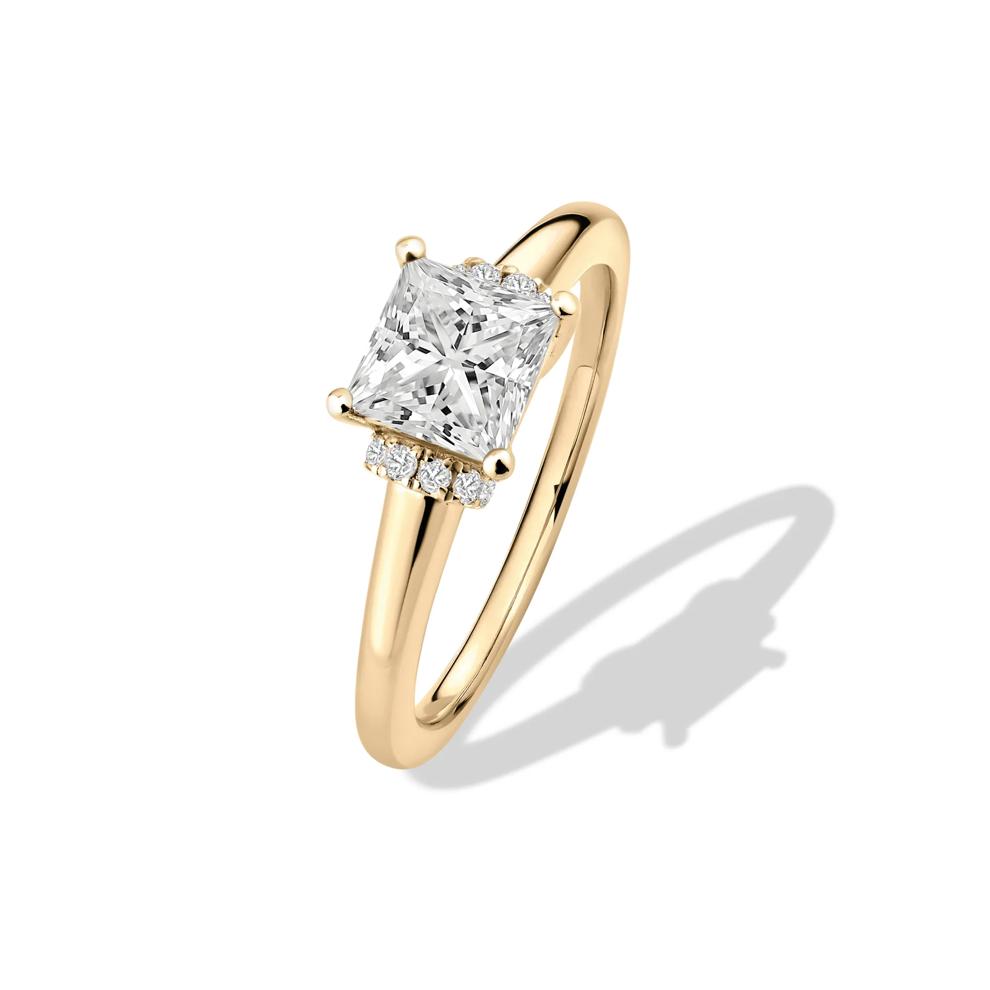 Diamond Princess Engagement Ring in 14K Yellow Gold (1 ct. tw.) – Image 4 of 4