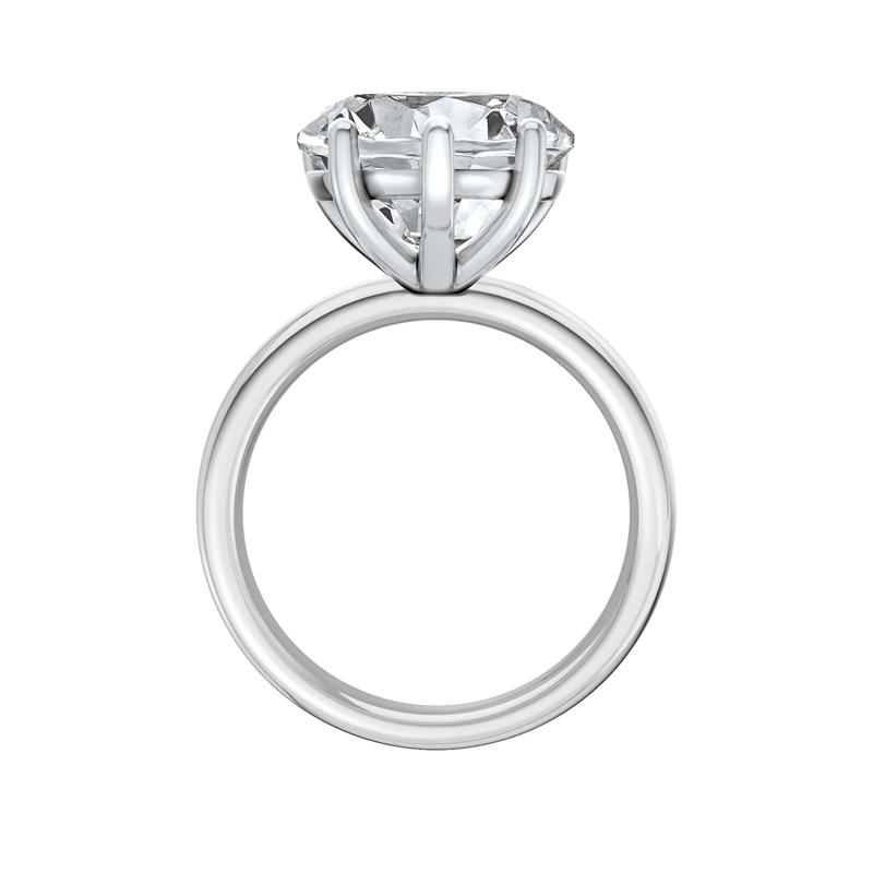 Lab Grown Diamond Heart-Shaped Solitaire Ring in 14K White Gold &#40;5 ct.&#41; – Image 2 of 4
