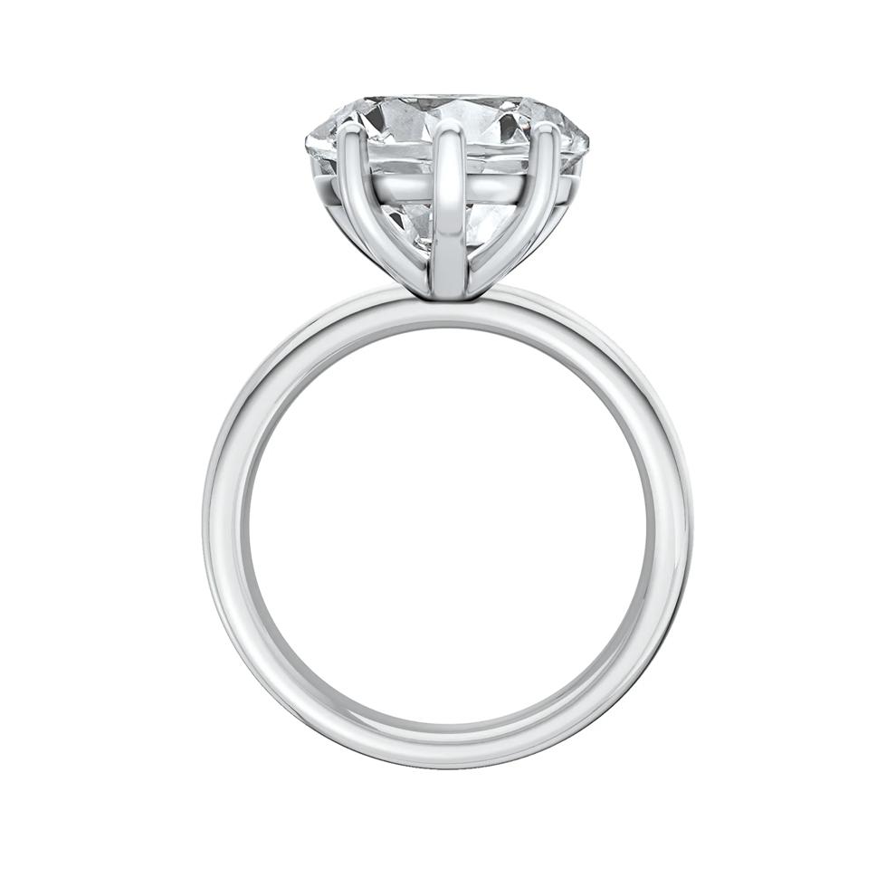 Lab Grown Diamond Heart-Shaped Solitaire Ring in 14K White Gold (5 ct.) – Image 2 of 4