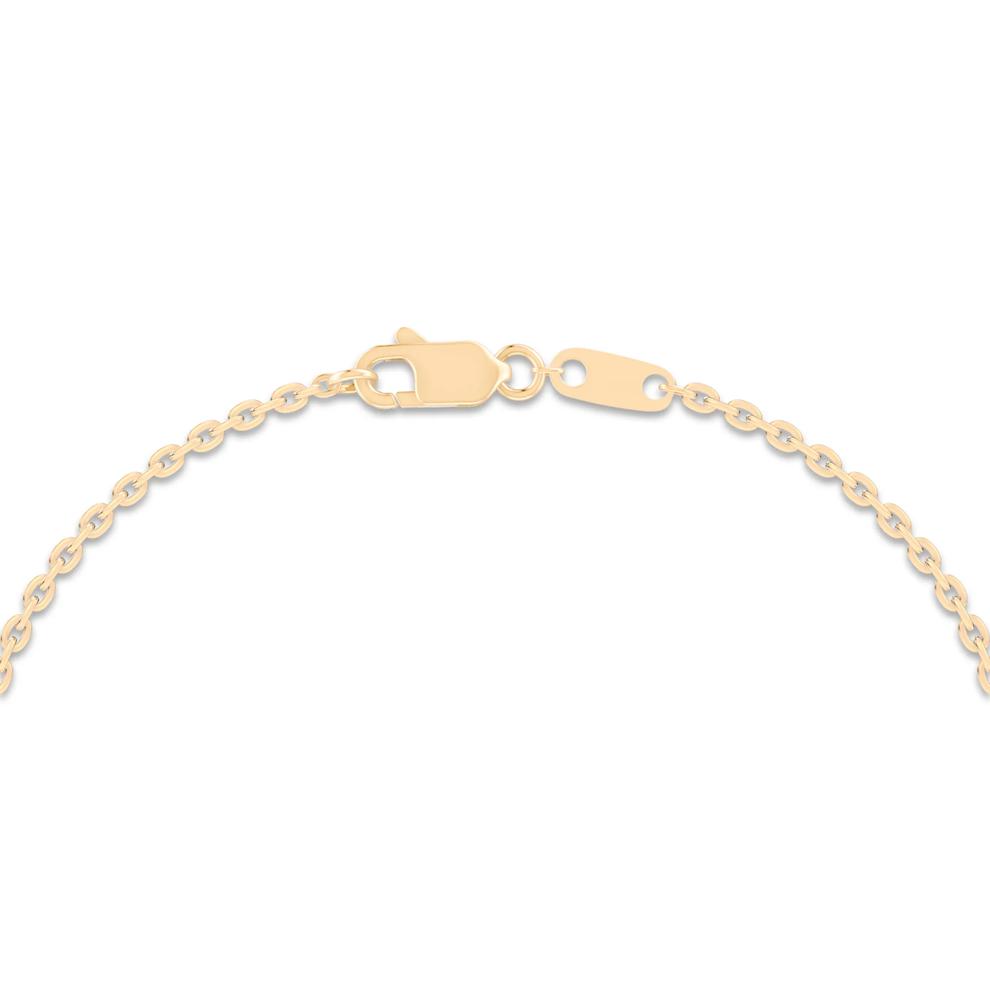 Lab Grown Diamond Invisible Set Five-Stone Smile Necklace in 14K Yellow Gold (1 ct. tw.) – Image 2 of 4