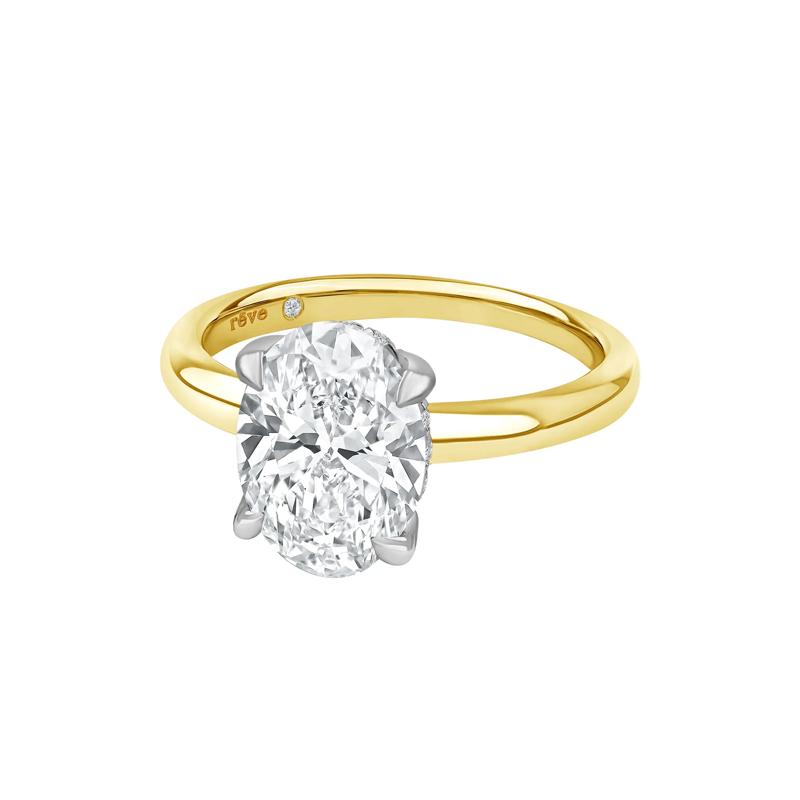 Bennett Lab Grown Diamond Engagement Ring in 14K Yellow Gold &#40;3 1/5 ct. tw.&#41;  – Image 5 of 5