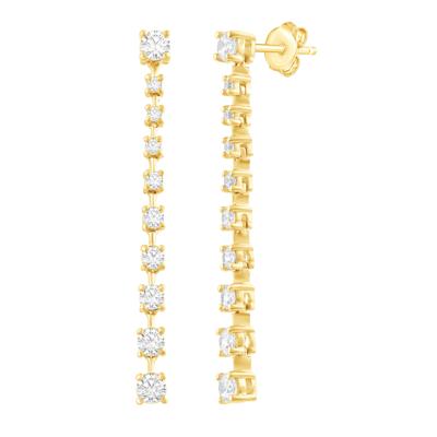 Diamond Drop Earrings in 14K Yellow Gold (1 ct. tw.)