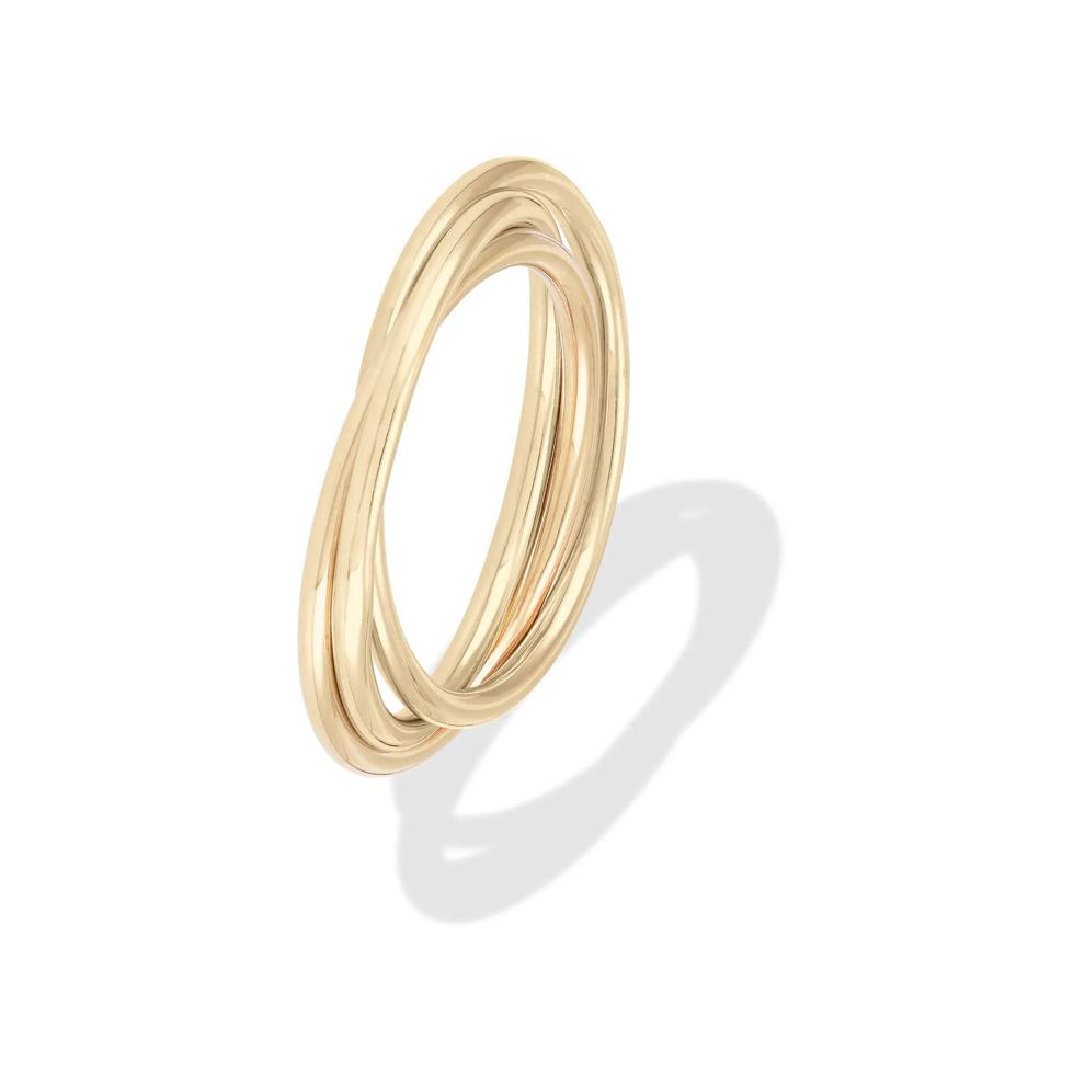 Rolling Ring in 14K Yellow Gold – Image 4 of 4