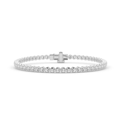 Lab Grown Diamond Tennis Bracelet in 14K White Gold (3 3/8 ct. tw.)