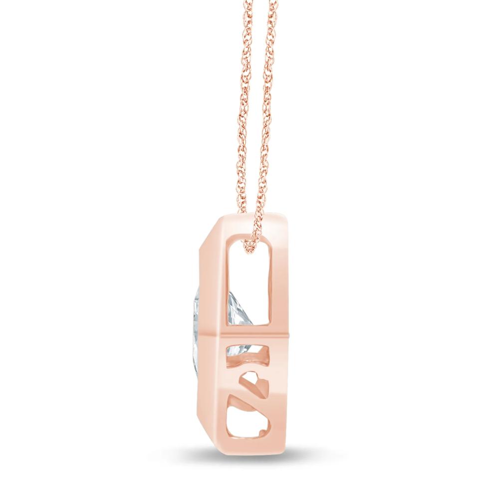 Diamond Starra Pendant in 14K Rose Gold (1/4 ct. tw.) – Image 2 of 2