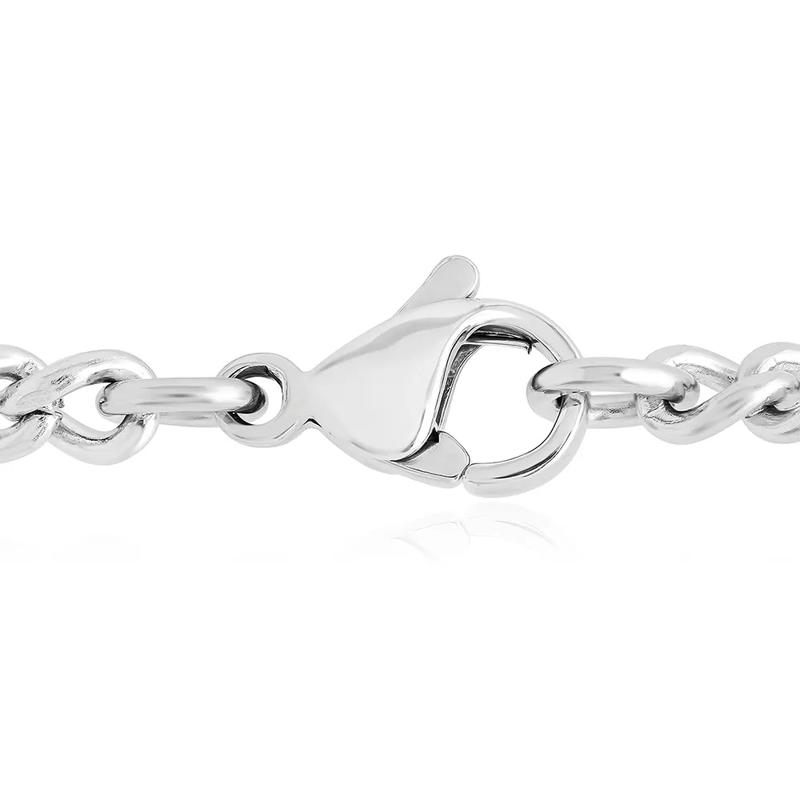 Men&rsquo;s Diamond &amp; Black Ion-Plated Cross Necklace in Stainless Steel &#40;1/4 ct. tw.&#41; – Image 3 of 3