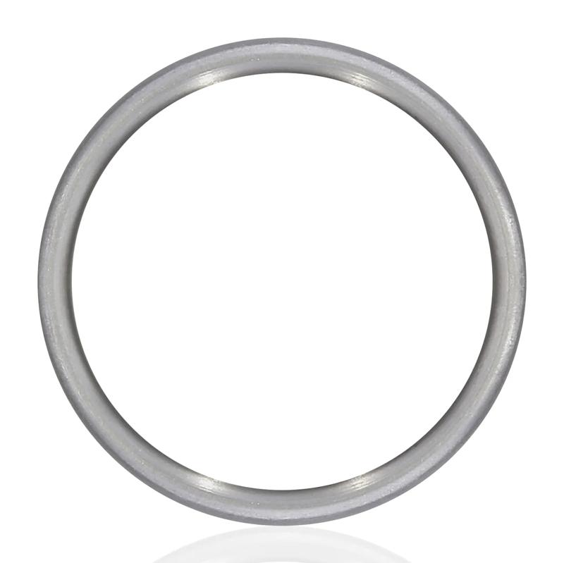 Men&#39;s Grey Tantalum Band with Bamboo Stalks, 7MM – Image 2 of 3