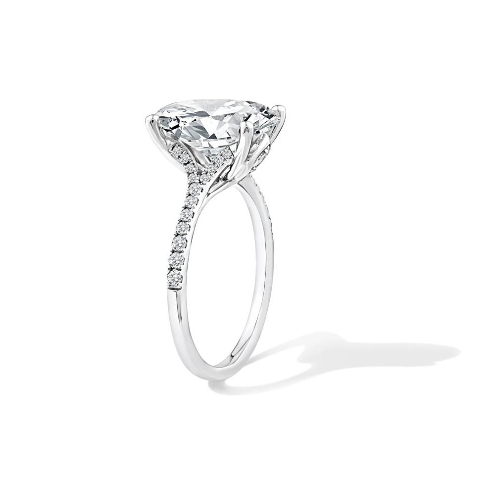 Lab Grown Diamond Engagement Ring in Platinum (4 1/4 ct. tw.) – Image 3 of 4