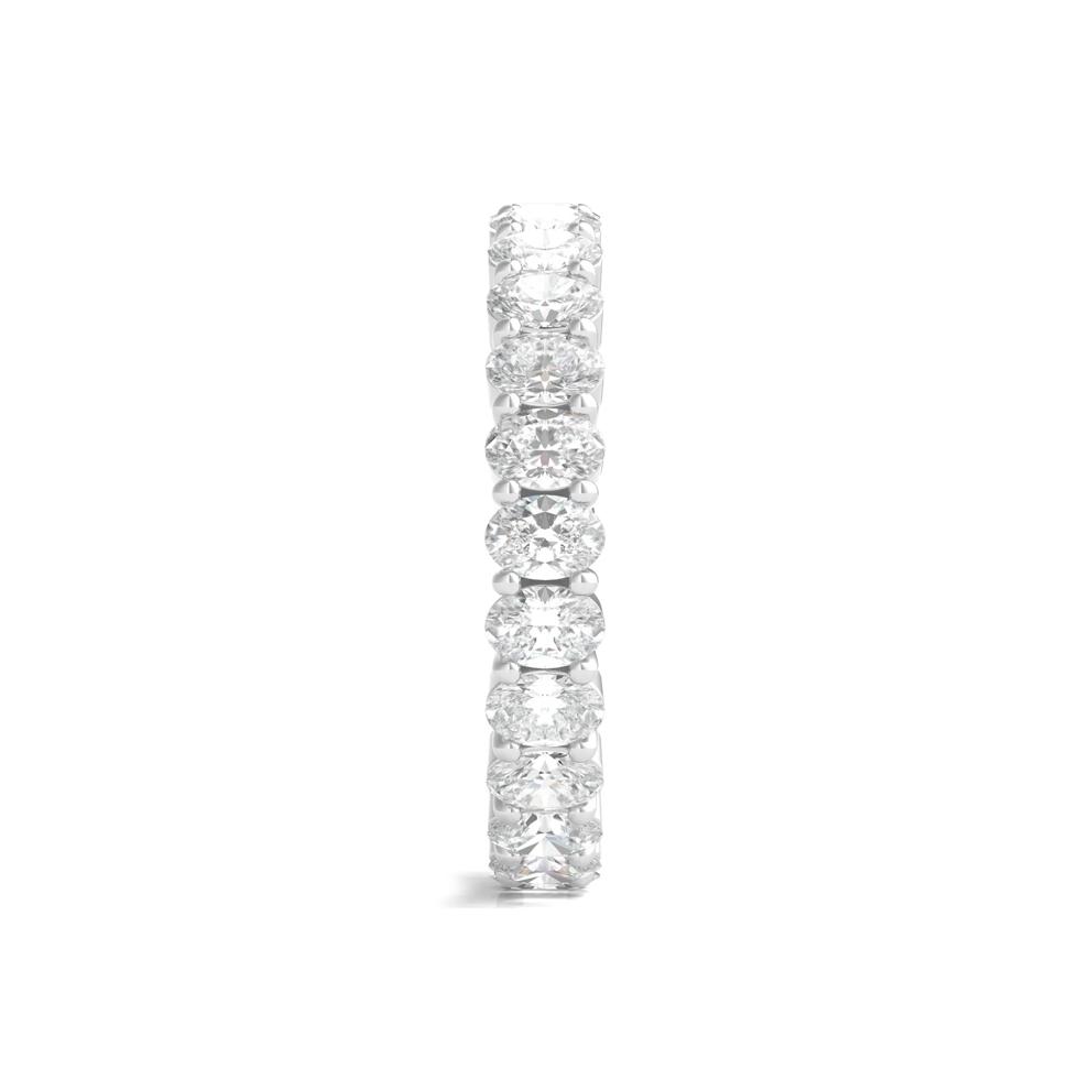 Lab Grown Oval Diamond Eternity Band in Platinum (2 ct. tw.) – Image 3 of 3
