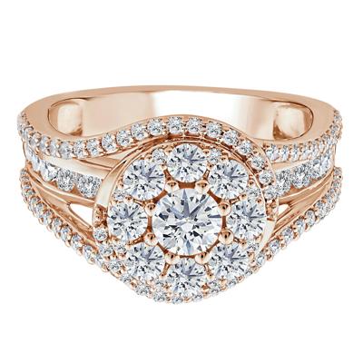 Diamond Composite Engagement Ring in 10K Rose Gold (1 3/4 ct. tw.)