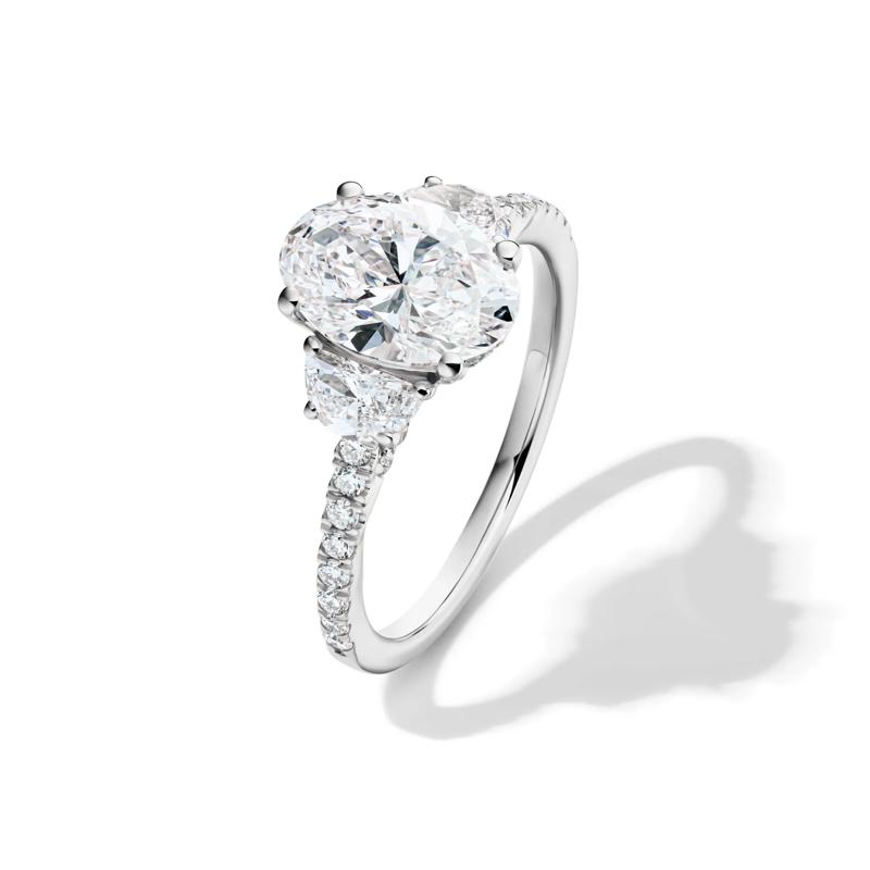 Luna Lab Grown Diamond Engagement Ring in Platinum &#40;2 3/4 ct. tw.&#41; – Image 4 of 5