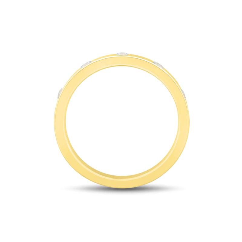 Lab Grown Diamond Five-Stone Band in Vermeil &#40;1/5 ct. tw.&#41; – Image 2 of 3