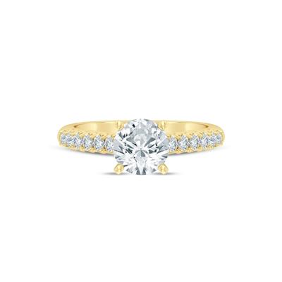 Lab Grown Diamond Semi-Mount Ring in 14K Gold