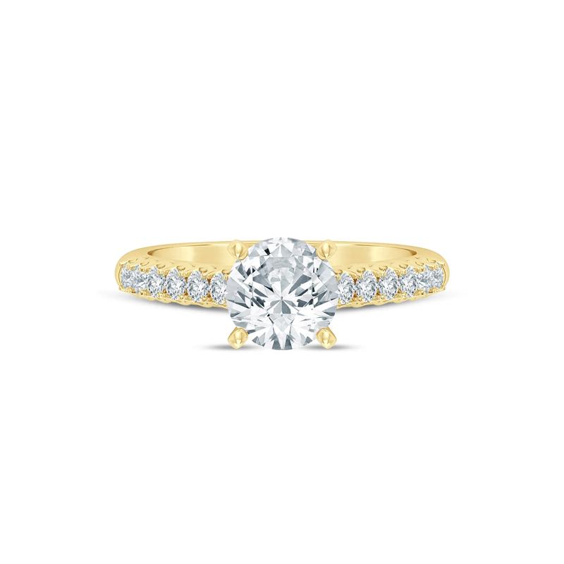 Lab Grown Diamond Semi-Mount Ring in 14K Yellow Gold &#40;1/2 ct. tw.&#41; – Image 1 of 6