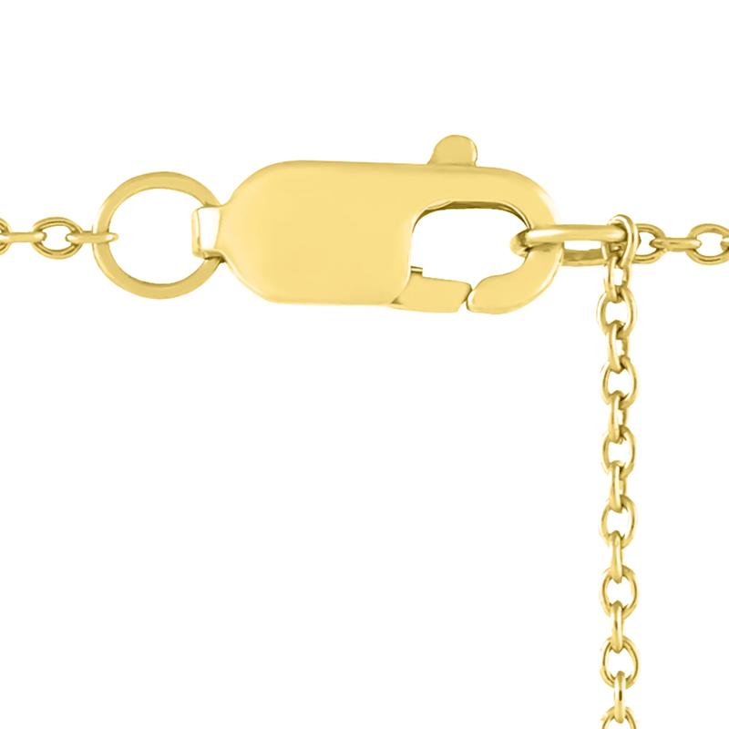 Mother and Child Diamond Heart Necklace in 10K Yellow Gold &#40;1/10 ct. tw.&#41; – Image 3 of 3