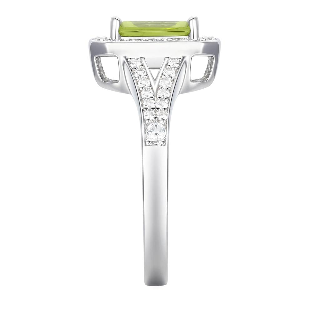 Peridot &amp; Lab-Created White Sapphire Ring, Earring &amp; Pendant Set in Sterling Silver – Image 8 of 8