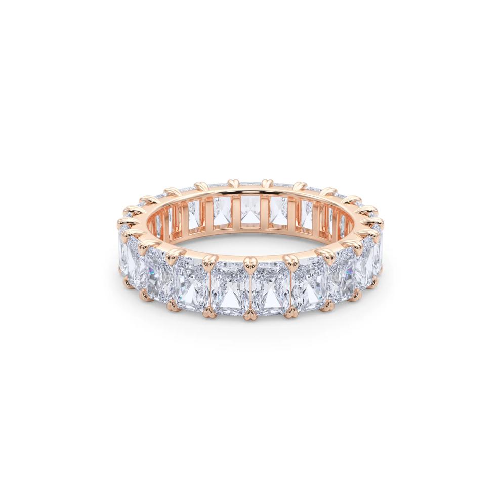 Lab Grown Diamond Radiant-Cut Eternity Band in 14K Rose Gold (5 ct. tw.) – Image 5 of 5
