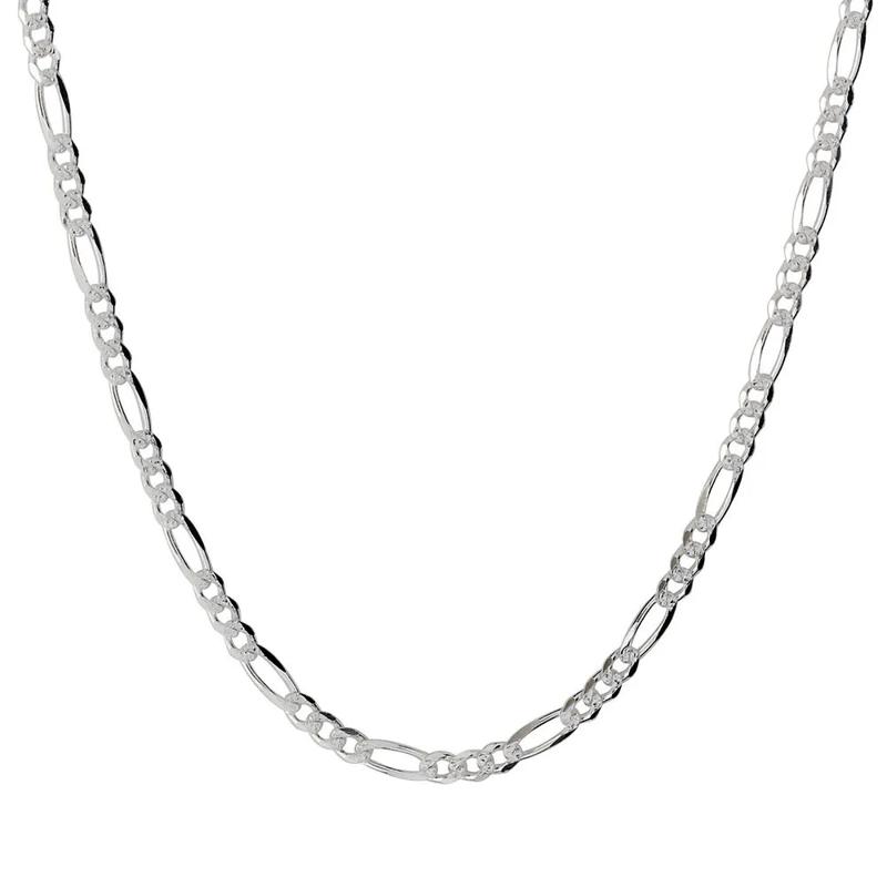 Figaro Chain in Sterling Silver, 20&quot; – Image 1 of 2