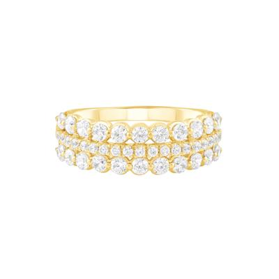 Diamond Multi-Row Wedding Band in 10K Yellow Gold (1 ct. tw.)