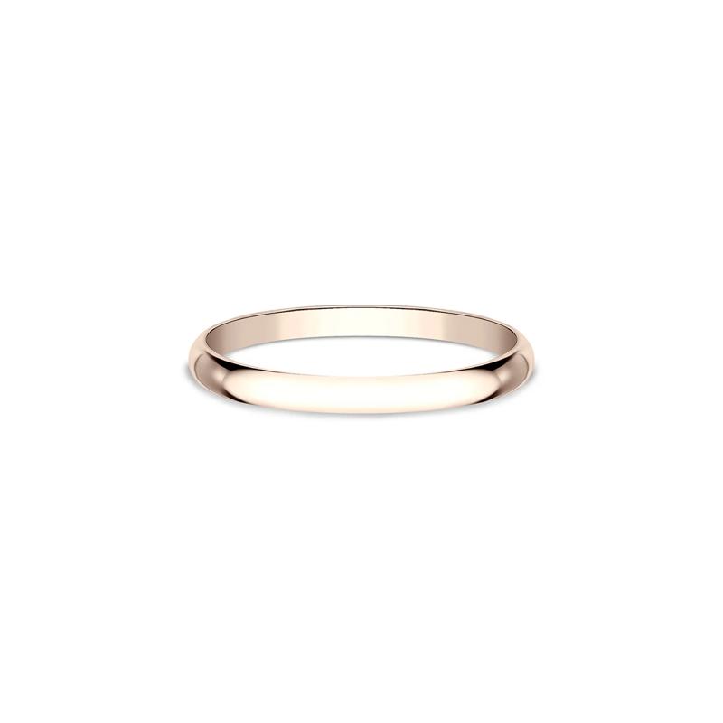 Thin Wedding Band in 14K Rose Gold, 1.2mm – Image 1 of 3