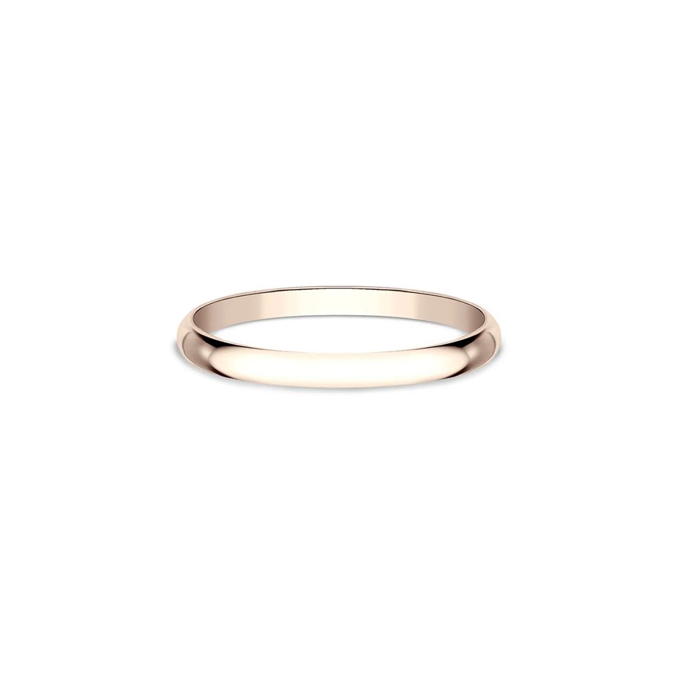 Thin Wedding Band in 14K Rose Gold, 1.2mm – Image 1 of 3