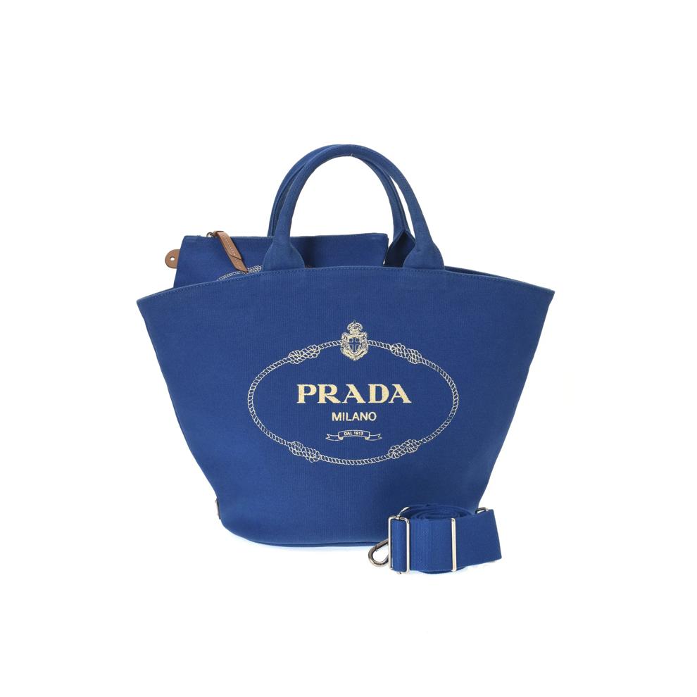 Pre-Owned Prada Canapa Shopping Tote – Image 1 of 7