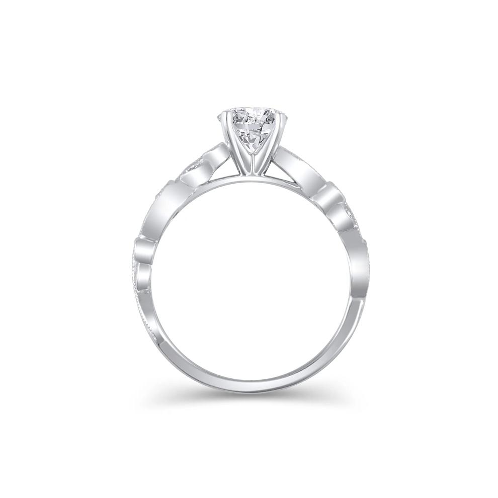 Diamond Accent Semi-Mount Engagement Ring in 14K White Gold (Setting Only) – Image 3 of 6
