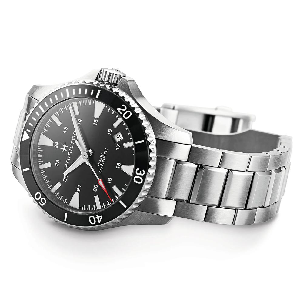 Khaki Navy Scuba Auto Watch with Stainless Steel Bracelet – Image 2 of 3