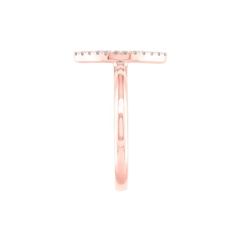 Marquise-Shaped Ring with Diamonds in 10K Rose Gold &#40;1/10 ct. tw.&#41; – Image 3 of 3