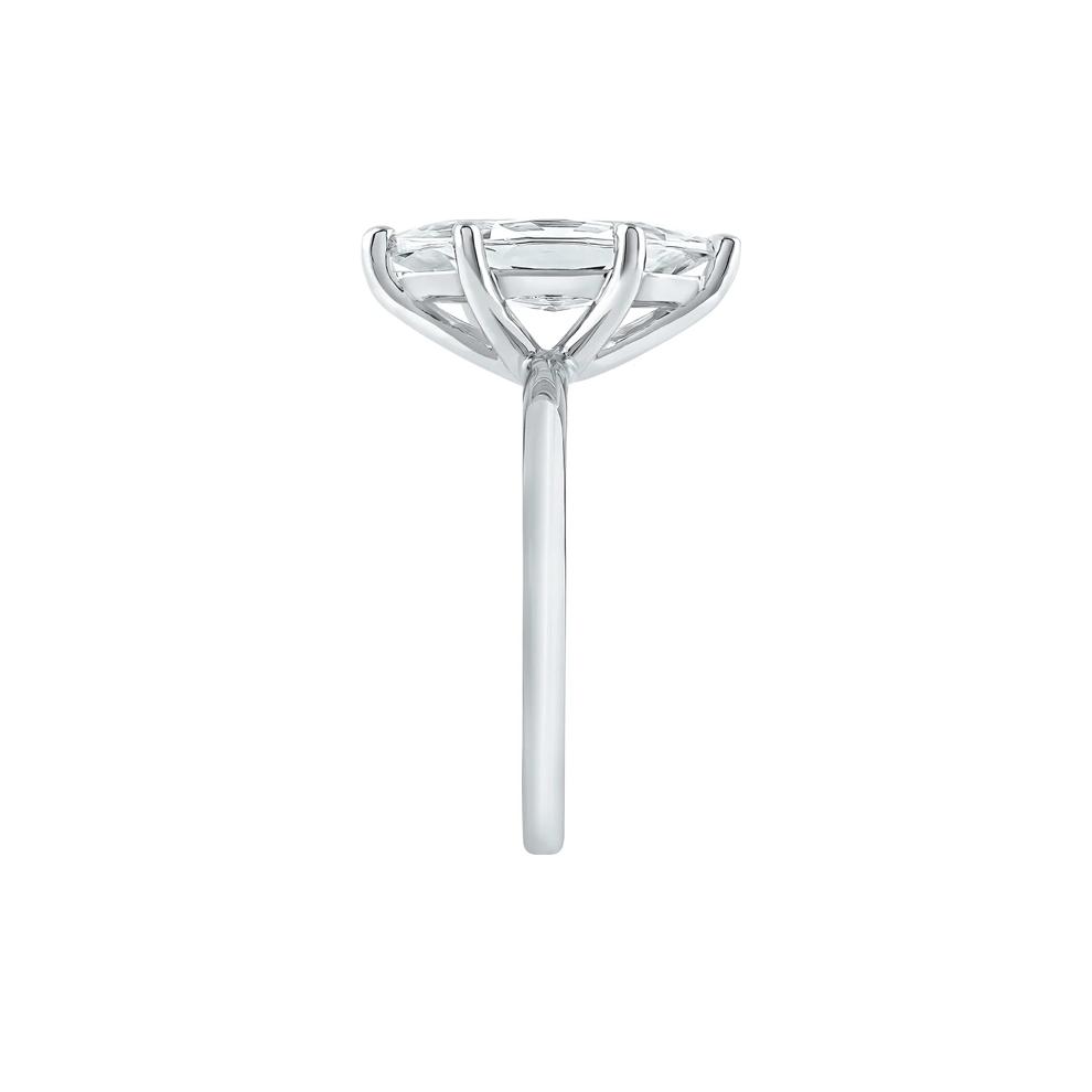 Lab Grown Diamond Solitaire Marquise Engagement Ring in 14k White Gold (3 ct.) – Image 3 of 4