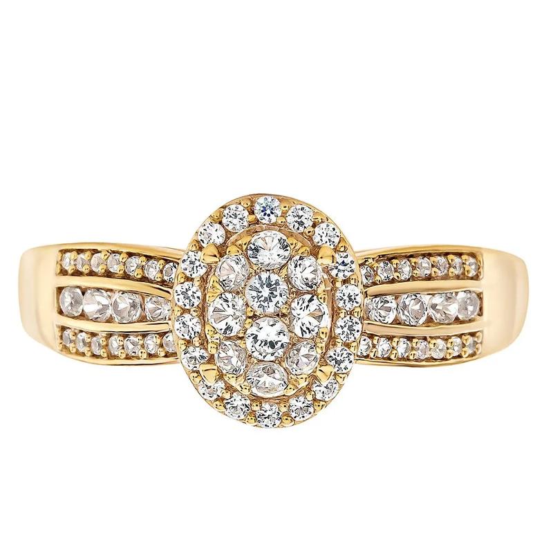 1/2 ct. tw. Diamond Ring in 10K Yellow Gold – Image 1 of 3