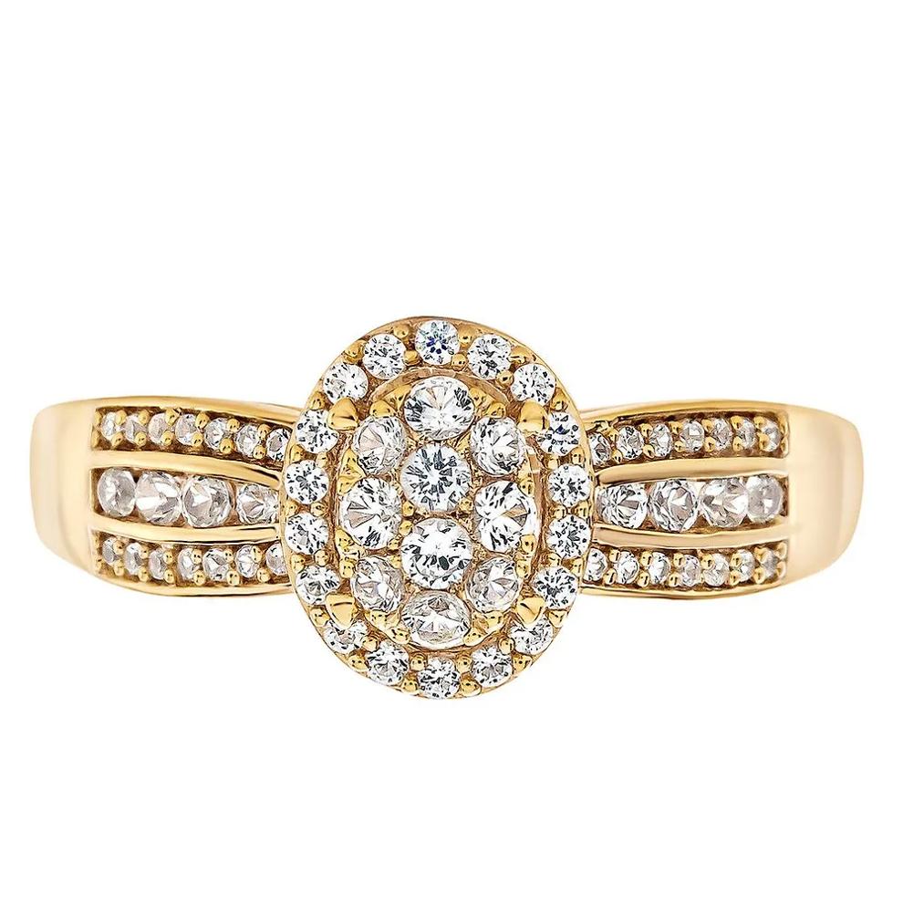 1/2 ct. tw. Diamond Ring in 10K Yellow Gold – Image 1 of 3