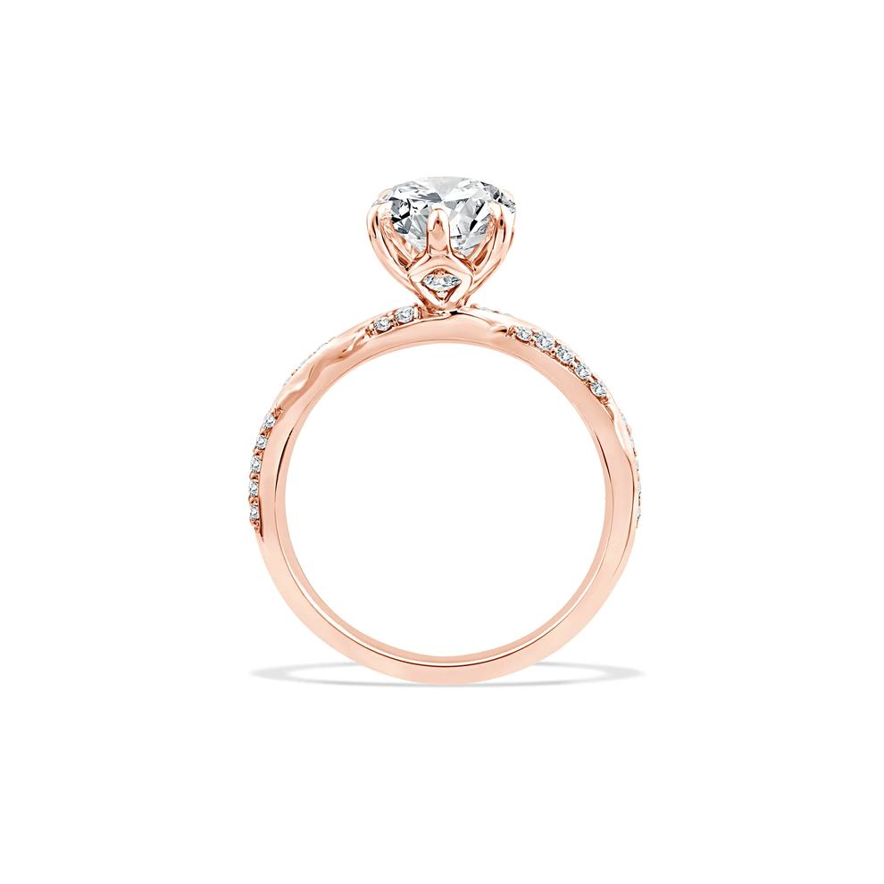 Lab Grown Diamond Marquise Engagement Ring in 18K Rose Gold (3 1/5 ct. tw.) – Image 2 of 4
