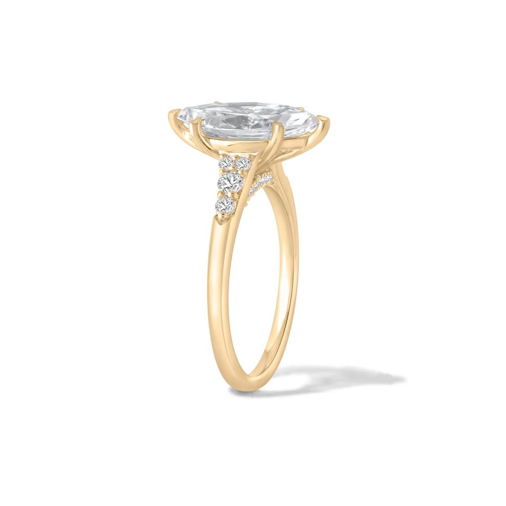 Lab Grown Diamond Marquise Engagement Ring in 14K Yellow Gold (2 3/4 ct. tw.) – Image 3 of 4