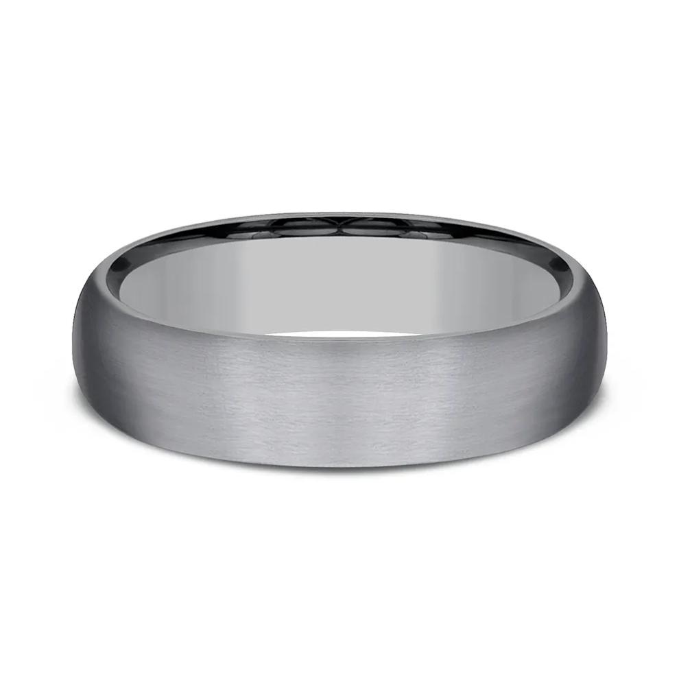 Men's Satin Finish Band in Tantalum, 6MM – Image 1 of 3