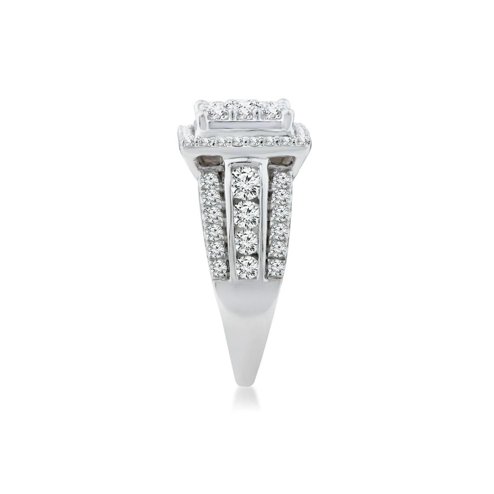 Diamond Composite Engagement Ring in 10K White Gold (2 ct. tw.)  – Image 3 of 3