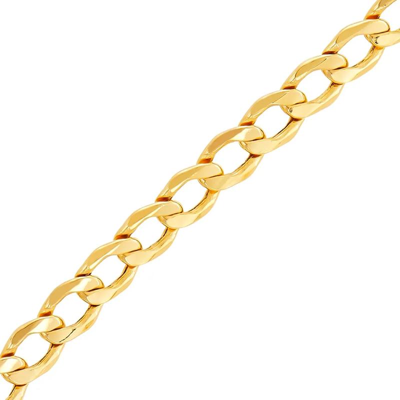 Light Beveled Curb Chain in 14K Yellow Gold, 22&rdquo; – Image 2 of 4