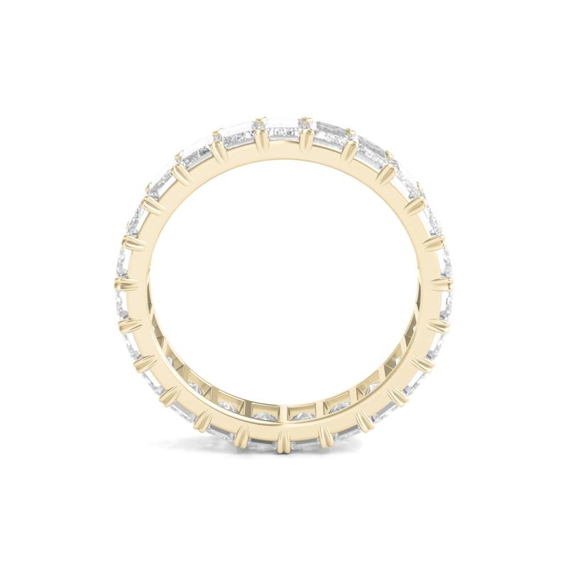 Emerald-Cut Diamond Wedding Band with Eternity Setting in 14K Yellow Gold &#40;4 ct. tw.&#41; – Image 2 of 3