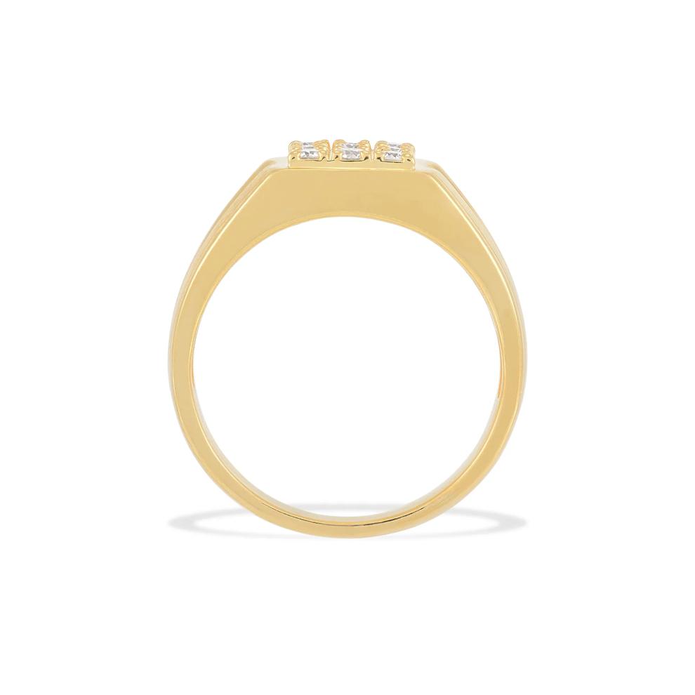 Men's Diamond Cluster Ring in 10K Yellow Gold (1/2 ct. tw.) – Image 2 of 4