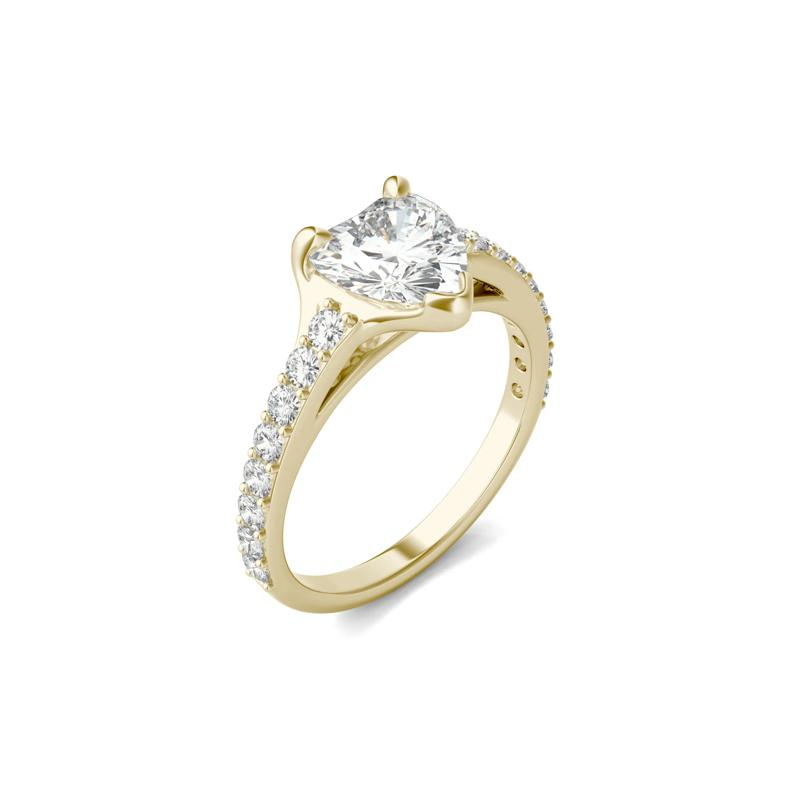 Lab-Created Moissanite Engagement Ring in 14K Yellow Gold &#40;2 1/4 ct. dew&#41; – Image 4 of 5