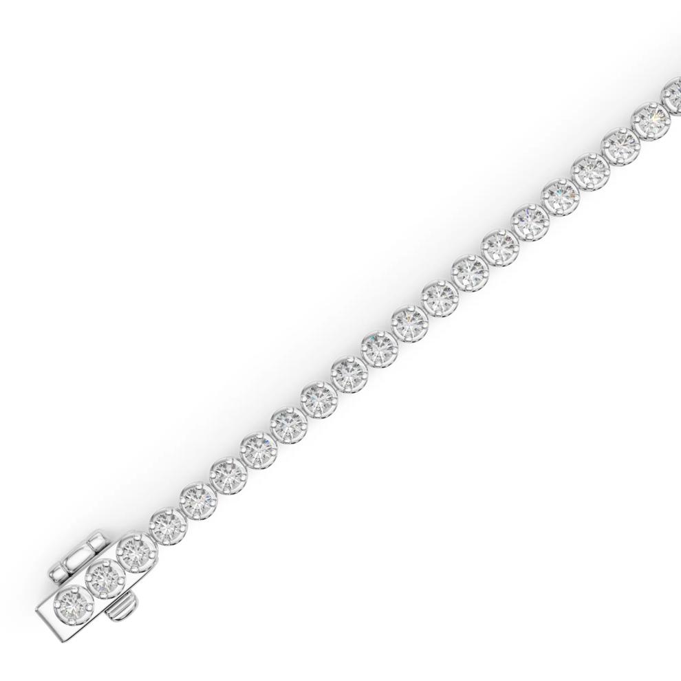 Diamond Tennis Bracelet in 10K White Gold (4 1/2 ct. tw.) – Image 3 of 4