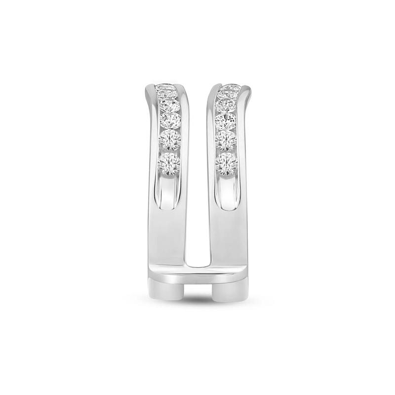 Lab Grown Diamond Channel-Set Enhancer in 14K White Gold &#40;1 ct. tw.&#41; – Image 3 of 3