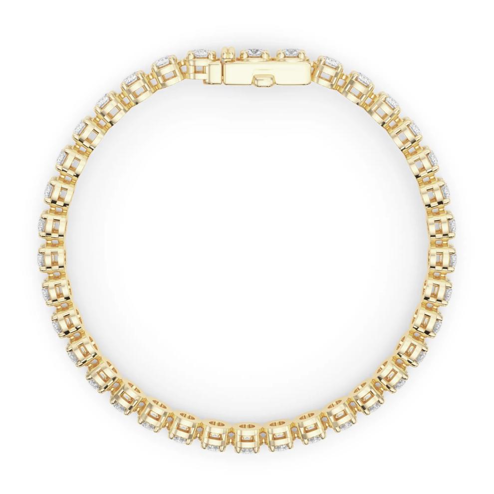 Lab Grown Diamond Tennis Bracelet in 14K Yellow Gold (9 3/4 ct. tw.) – Image 2 of 4