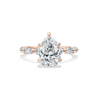 Alma Lab Grown Diamond Engagement Ring in 18K Rose Gold (3 3/4 ct. tw.)